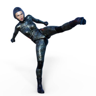 Süper kadın / 3d Cg işleme süper bir kadın.