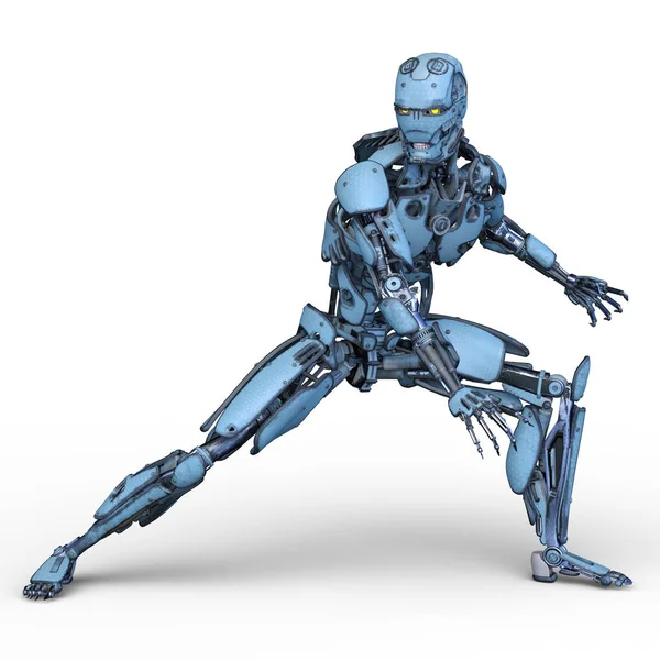 Robot Rendering Robot — Stock Photo, Image