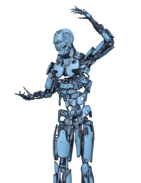 Robot Rendering Robot — Stock Photo, Image