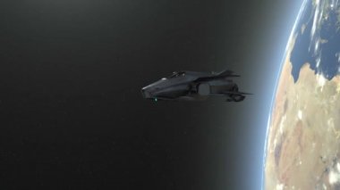 Uzay gemisi / 3d Cg render bir uzay gemisi. Bu görüntü bir şekilde döşenmiş tarafından Nasa unsurları