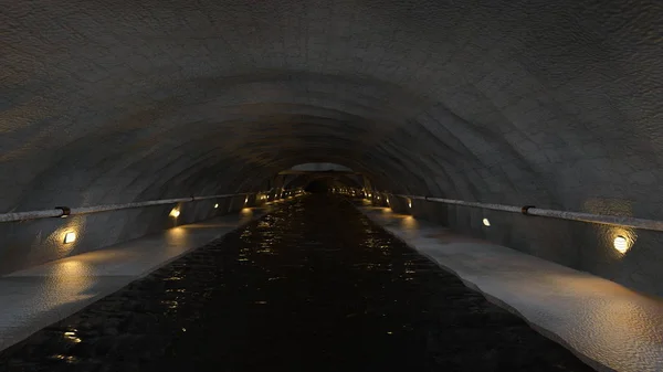 Underpass Renderizado Del Underpass — Foto de Stock