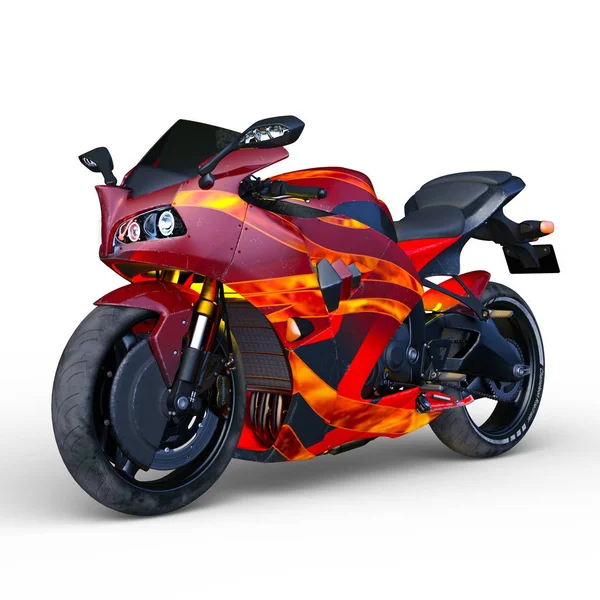 Motorkerékpár Visszaadás Ból Motorkerékpár — Stock Fotó