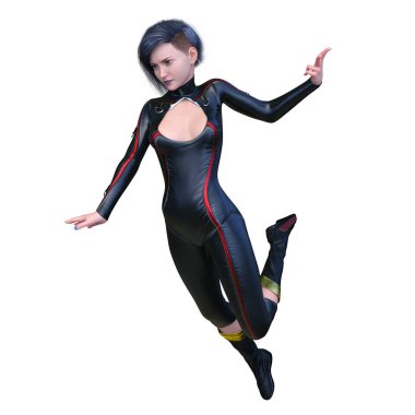 Süper kadın 3d cg render