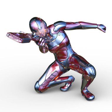 Süper kadın 3d cg render