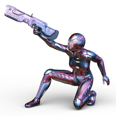 Süper kadın 3d cg render