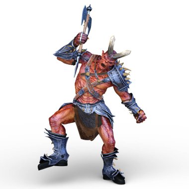 Silahlı canavar 3D cg render