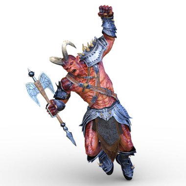 Silahlı canavar 3D cg render