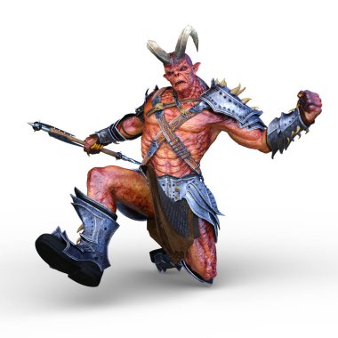 Silahlı canavar 3D cg render