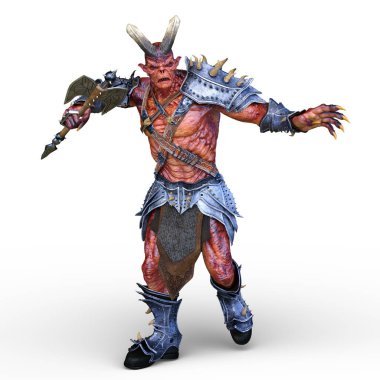 Silahlı canavar 3D cg render