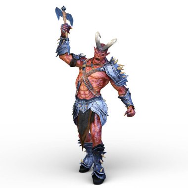 Silahlı canavar 3D cg render