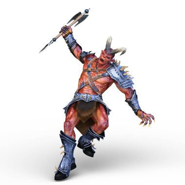 Silahlı canavar 3D cg render