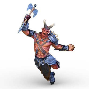 Silahlı canavar 3D cg render