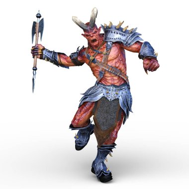 Silahlı canavar 3D cg render