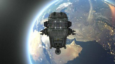 Uzay gemisi 3d cg render