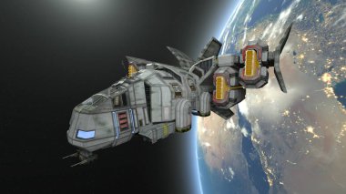 Uzay gemisi 3d cg render