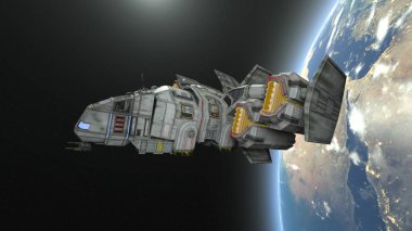 Uzay gemisi 3d cg render