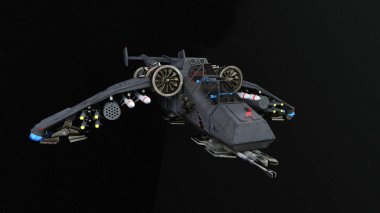 Uzay gemisi 3d cg render