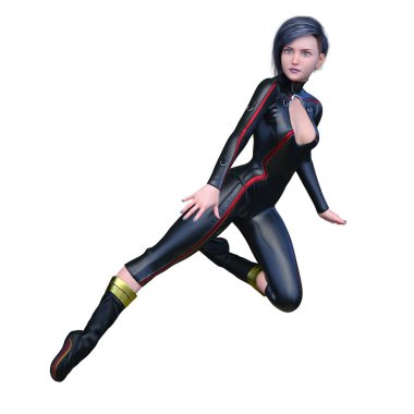 Süper kadın 3d cg render