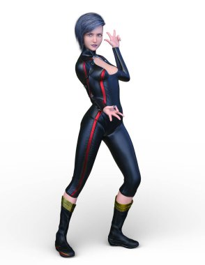 Süper kadın 3d cg render