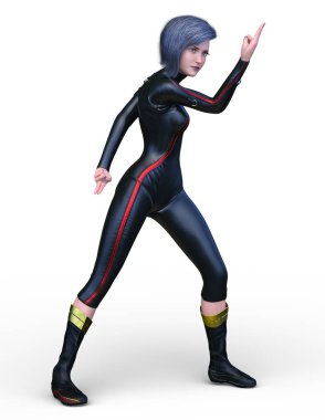 Süper kadın 3d cg render