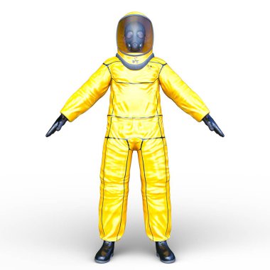 spaceman 3D cg render