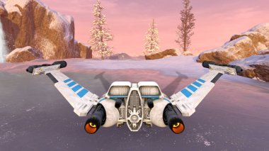 Uzay gemisi 3d cg render