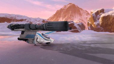 Uzay gemisi 3d cg render