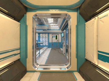 3D cg işleme aislepassages Bina Modern futuristik binada olabilir