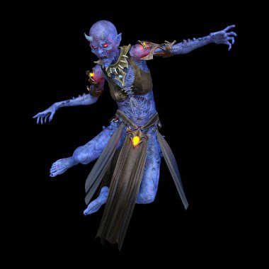 3D cg işleme şeytani Dancer