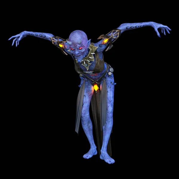 3D CG rendering of Demonic dancer