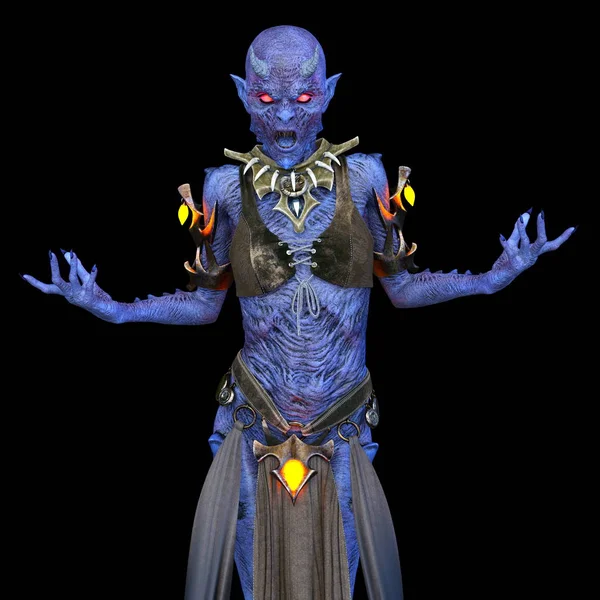 3D CG rendering of Demonic dancer