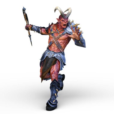 Silahlı canavar 3D cg render