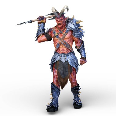 Silahlı canavar 3D cg render