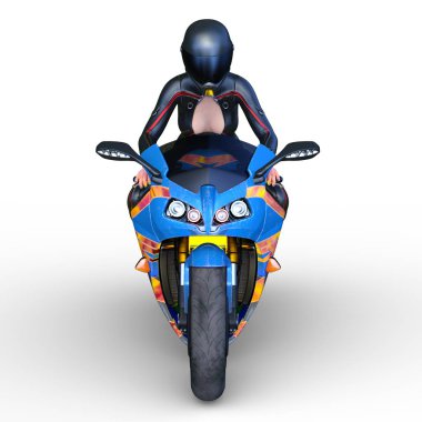 Motosiklet 3D cg render