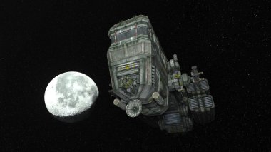 Uzay gemisi 3d cg render