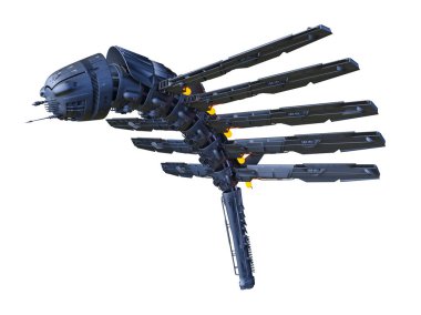 Uzay gemisi 3d cg render
