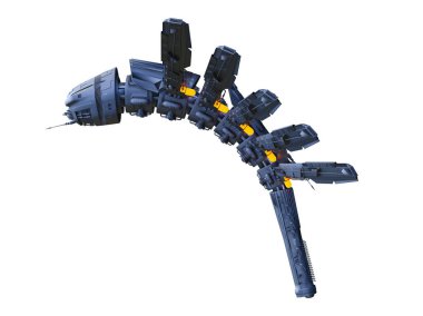 Uzay gemisi 3d cg render
