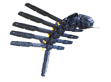 Uzay gemisi 3d cg render