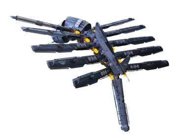 Uzay gemisi 3d cg render