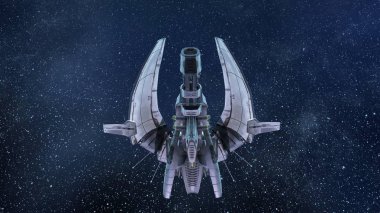Uzay gemisi 3d cg render
