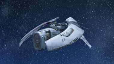 Uzay gemisi 3d cg render