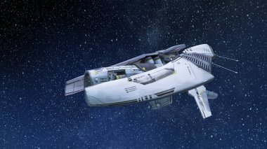 Uzay gemisi 3d cg render