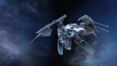 Uzay gemisi 3d cg render