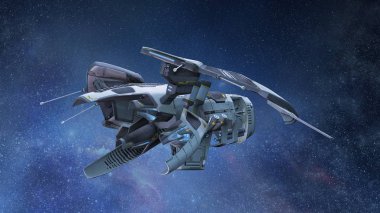 Uzay gemisi 3d cg render