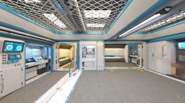 3D cg işleme Modern bina NEF