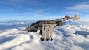 3D cg işleme avcı uçağı