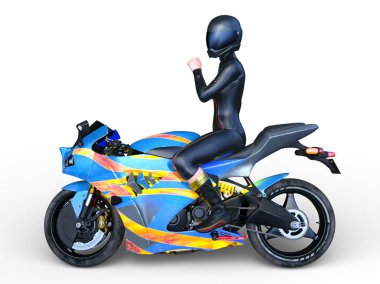 Motosiklet 3D cg render