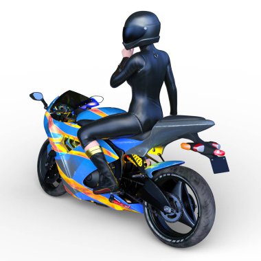 Motosiklet 3D cg render
