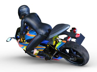Motosiklet 3D cg render