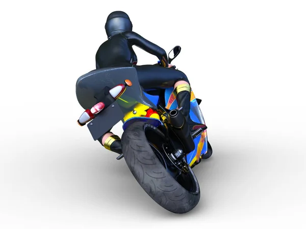 Rendering Della Moto — Foto Stock